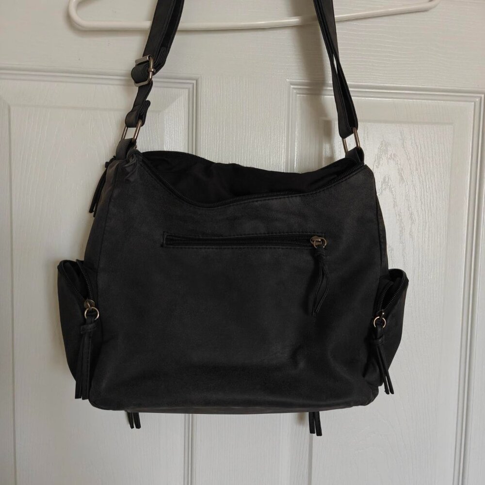 Bueno dark gray ladies handbag